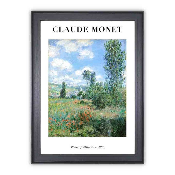 Monet - View of Vetheuil - 1880 for wholesale by Artze Wall Art