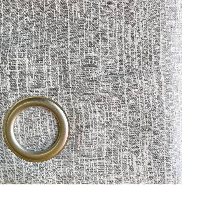 home mart goods - Wholesale Curtain - 2 Piece Silver Textured Silky Blackout Curtain Panel Set