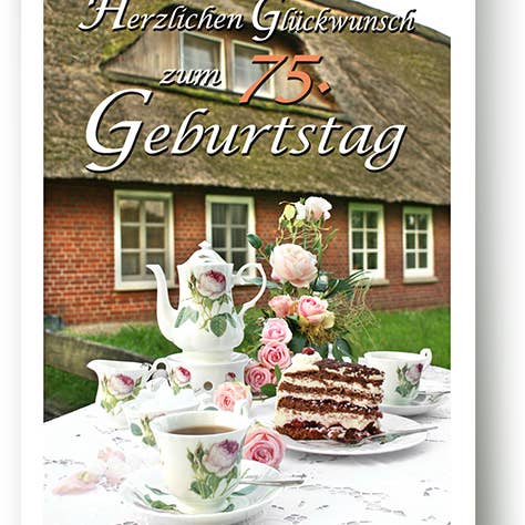 Zahlengeburtstag / Grußkarte / 75. Geburtstag / 5297759 für den Großhandel von Yabué