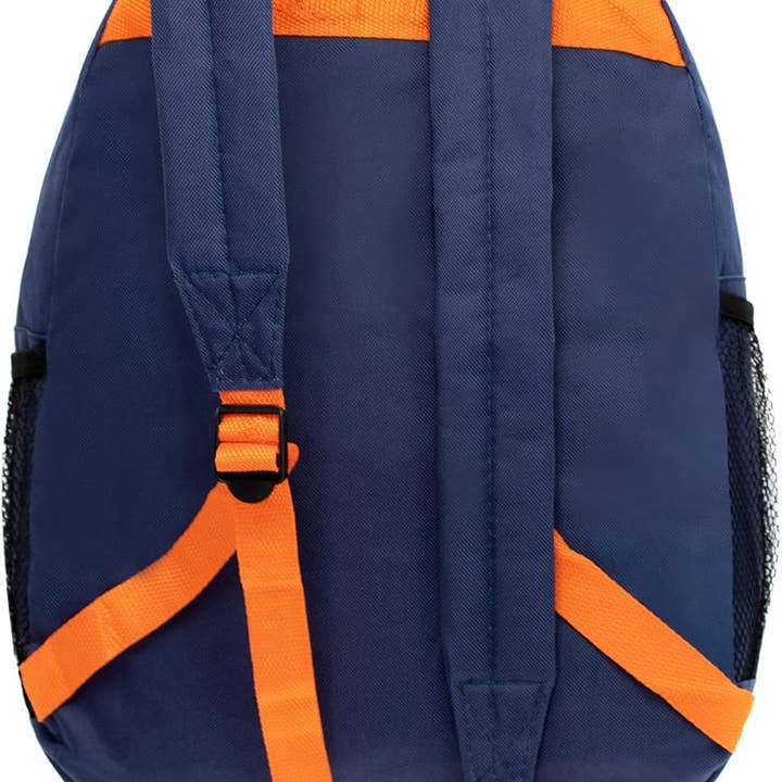 UTN LLC - Wholesale Backpack – Child - Bungee Backpacks – 24 Pack, 17", 8 Colors, Bulk School2