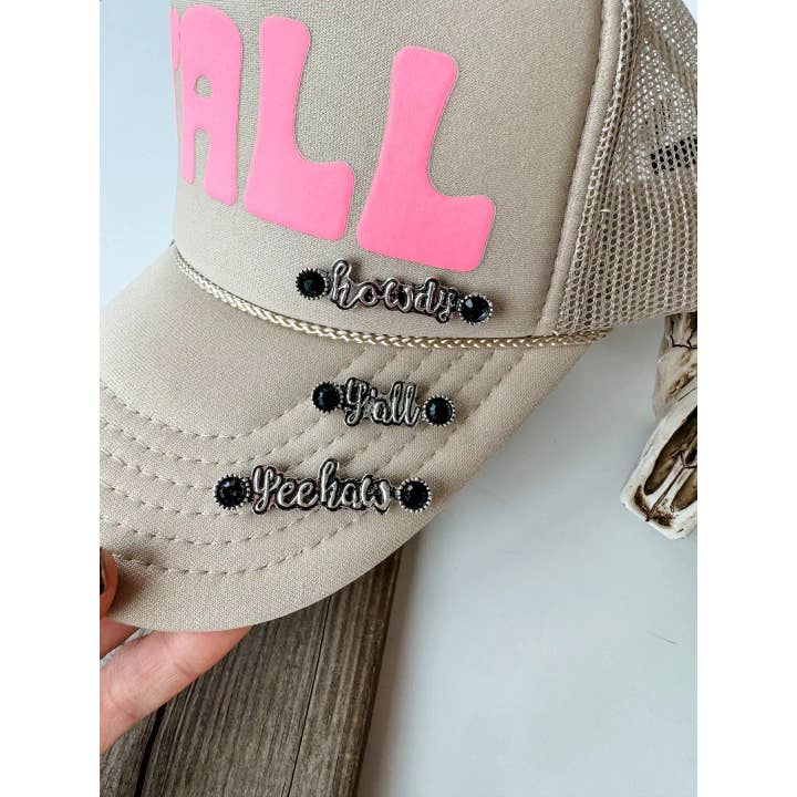 Boho Ranch Shop - Wholesale Hat Accessory - Women's - Western Trucker Hat Cap - Magnetic Hat Pin Set