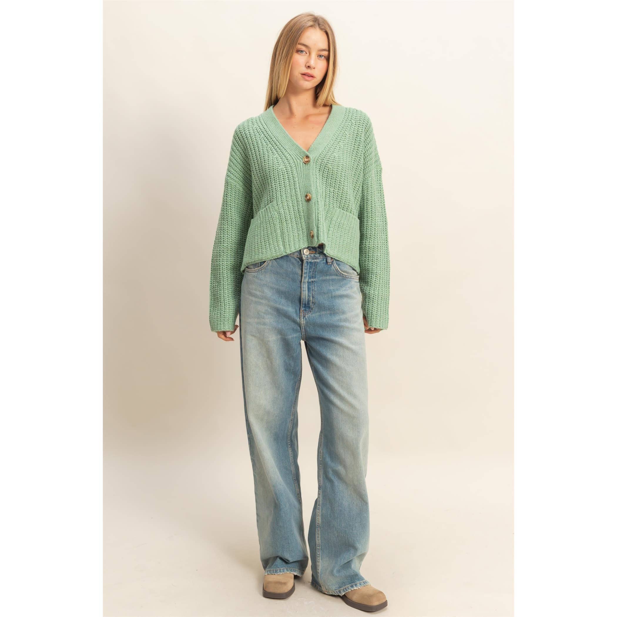 HYFVE - Wholesale Cardigan - Women's - Oversized Ribbed Sweater Cardigan12