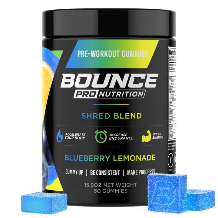Bounce Nutrition - Wholesale Oral Supplement/Vitamin - Pre-Workout Gummies - Shred Blend V2
