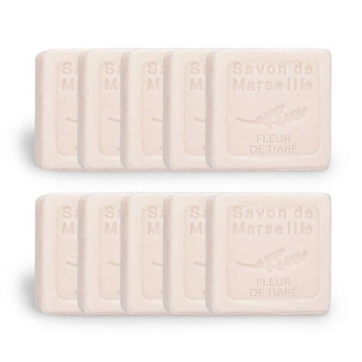 JABONES INVITADOS FLOR DE TIARE para venta al por mayor de Le Chatelard 1802