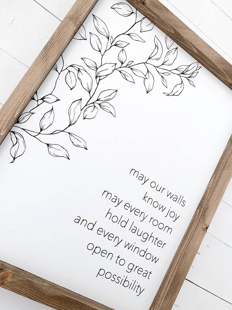 Ashwood Designs - Vente Pancarte - Que nos murs connaissent la joie2