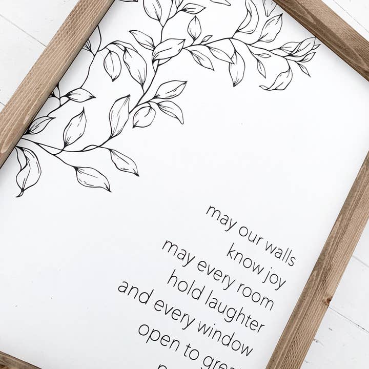 Ashwood Designs - Wholesale Sign - May our walls know joy2