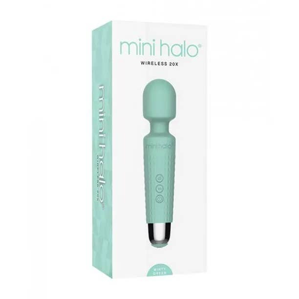Mini Halo Wand Vibrator (Emerald Green) for wholesale by Voodoo