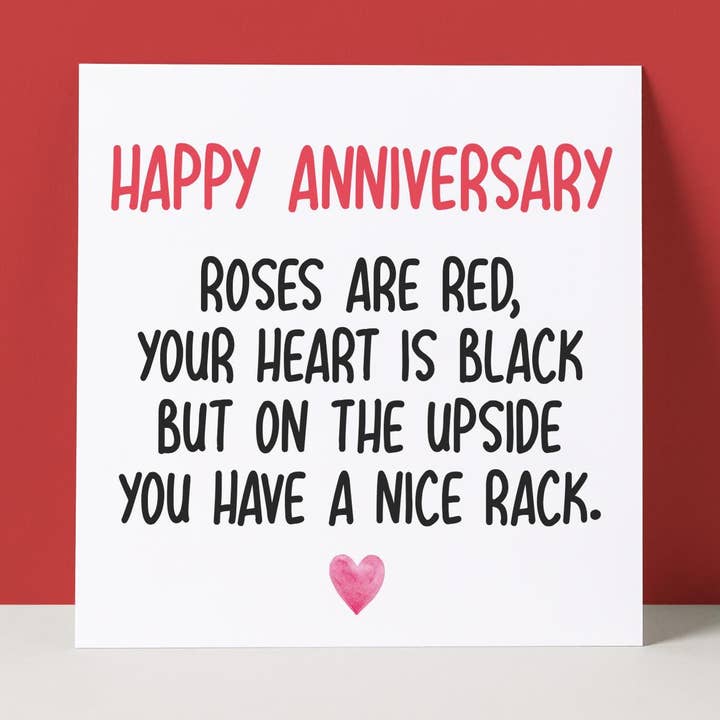 NICE RACK - ANNIVERSARY CARD for wholesale by Pack a Punch Designs