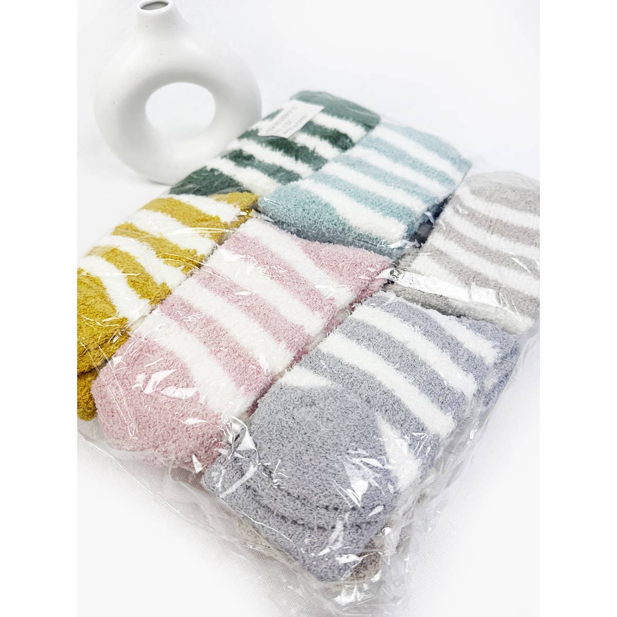 MIX COLOR Cozy Stripe Pattern Socks for wholesale on Faire8