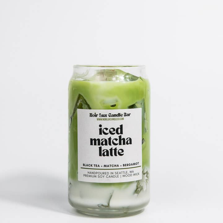 Noir Lux Candle Co - Wholesale Pot/gevulde kaars - Matcha Latte met ijs2