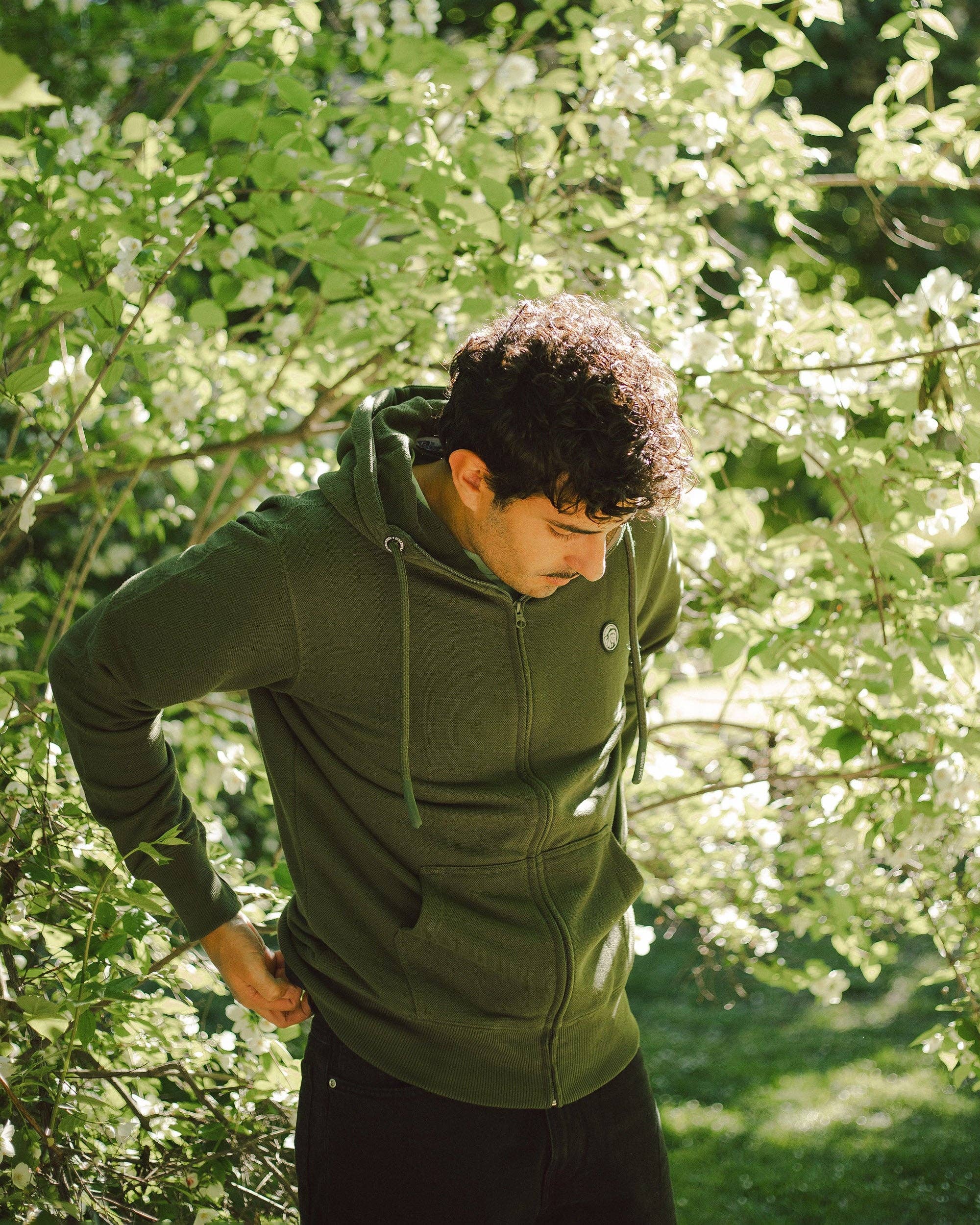 Indicom Brands – wholesale Hoodie - Unisex – Trek Terra Grön3