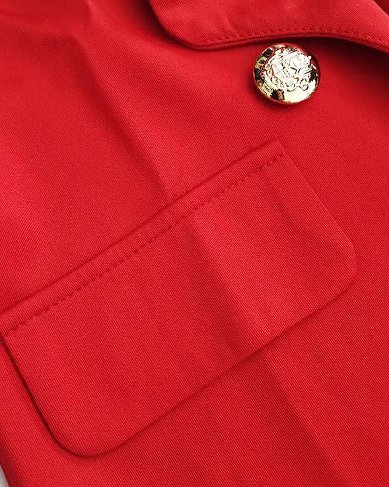 Fashion Combination - Wholesale Top & Skirt Set - Women's - shawl collar double breasted blazer pants set7