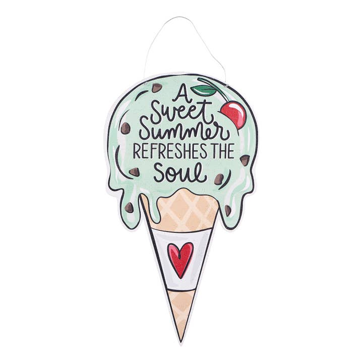 Glory Haus - Wholesale Door Hanger - Tussie Mussie /Sweet Summer Ice Cream Burlee