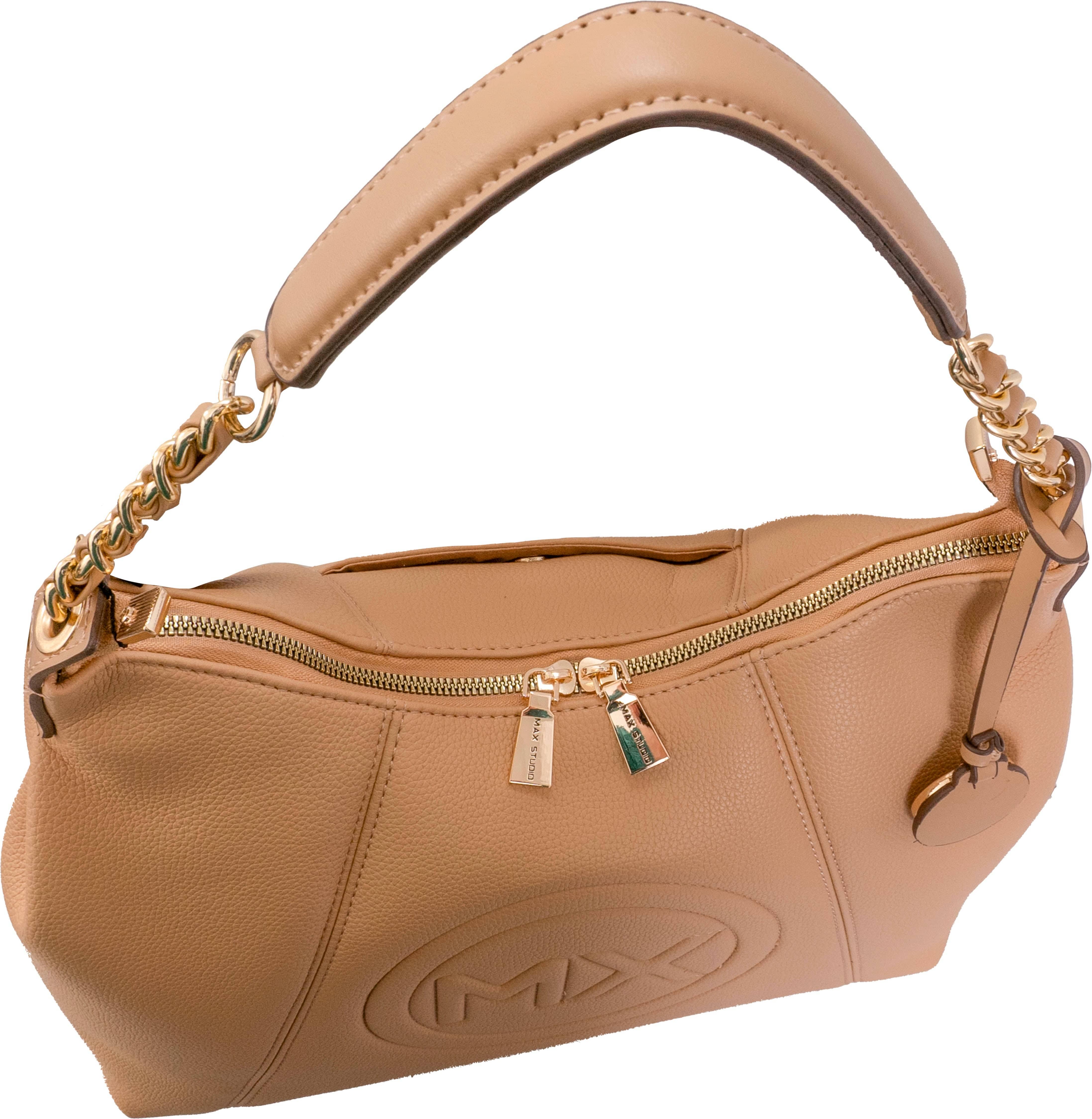 Magid – wholesale Shoulder bag – women's – Max Studio Pebble Grain Top Chain Handle Slouchy Hobo Handbag14