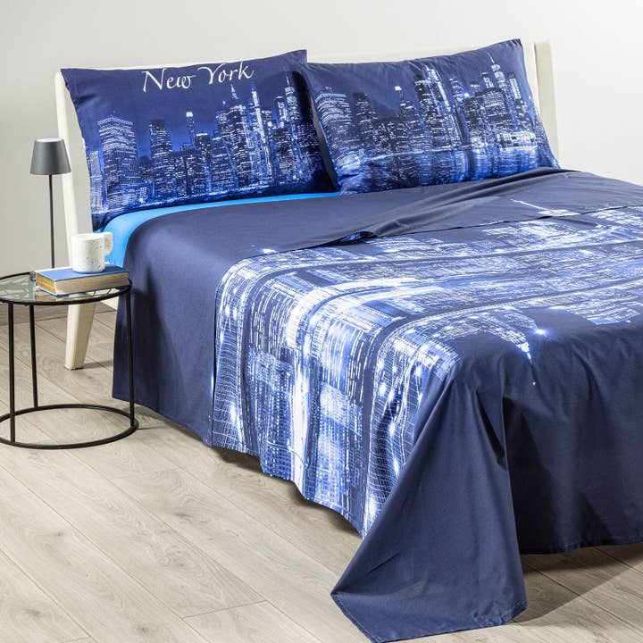 Katoenen Dekbedovertrek New York Reisdromen Fotografie voor wholesale door caleffi spa