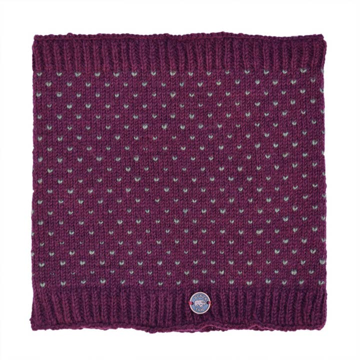 Black Yak Ltd - Wholesale Neck Gaiter/Snood - Men's - Tick Snood - Hand Knitted Wool - Fair Trade