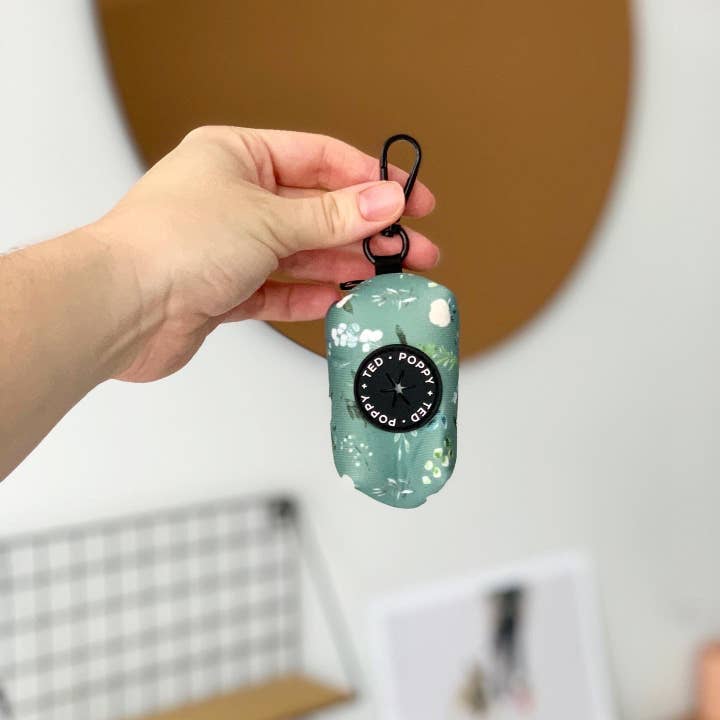 Walk + Wear | Poop Bag Holder | Botanical Garden for wholesale by Poppy + Ted