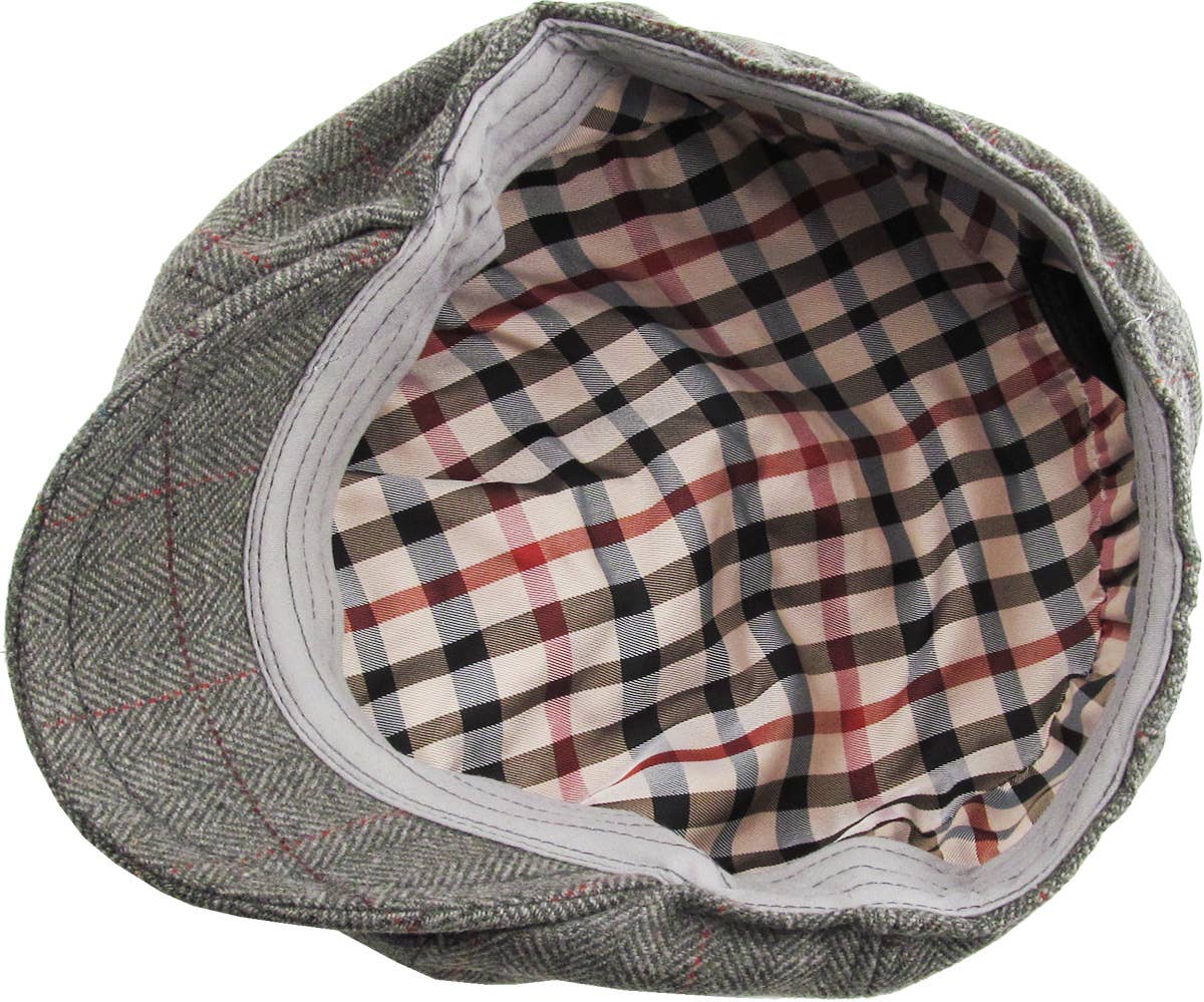 KBETHOS – Boina com pala - Homem por atacado – Botão espinha de peixe Ascot17