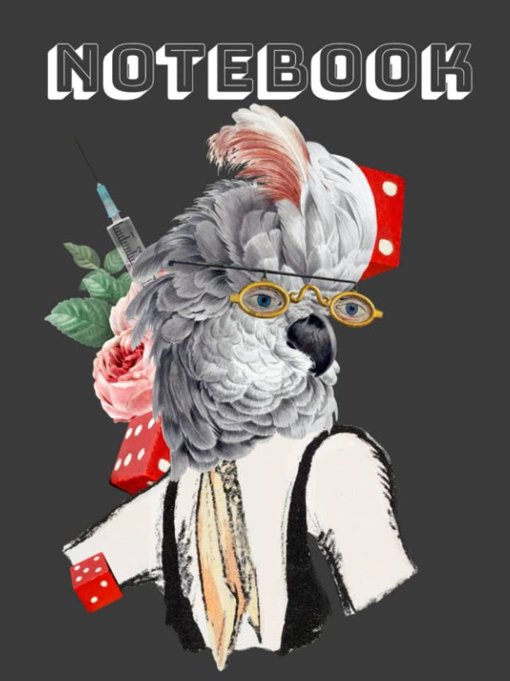 Retro Bird Notebook/Tidsskrift/Dagbog for engroshandel hos Moonlite Mama