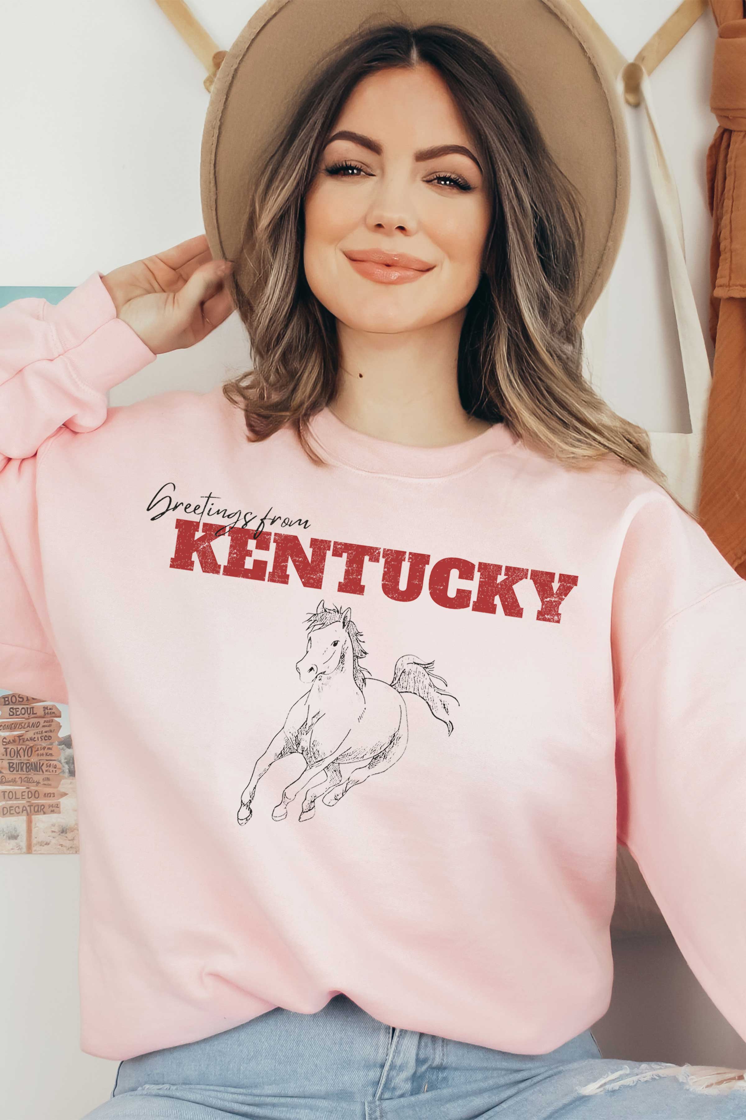 GOOD DAY STREET - Wholesale Graphic Sweatshirt - Women's - [G1193X-SS] -GREETINGS FROM KENTUCKY GRAPHIC SWEATSHIRT1