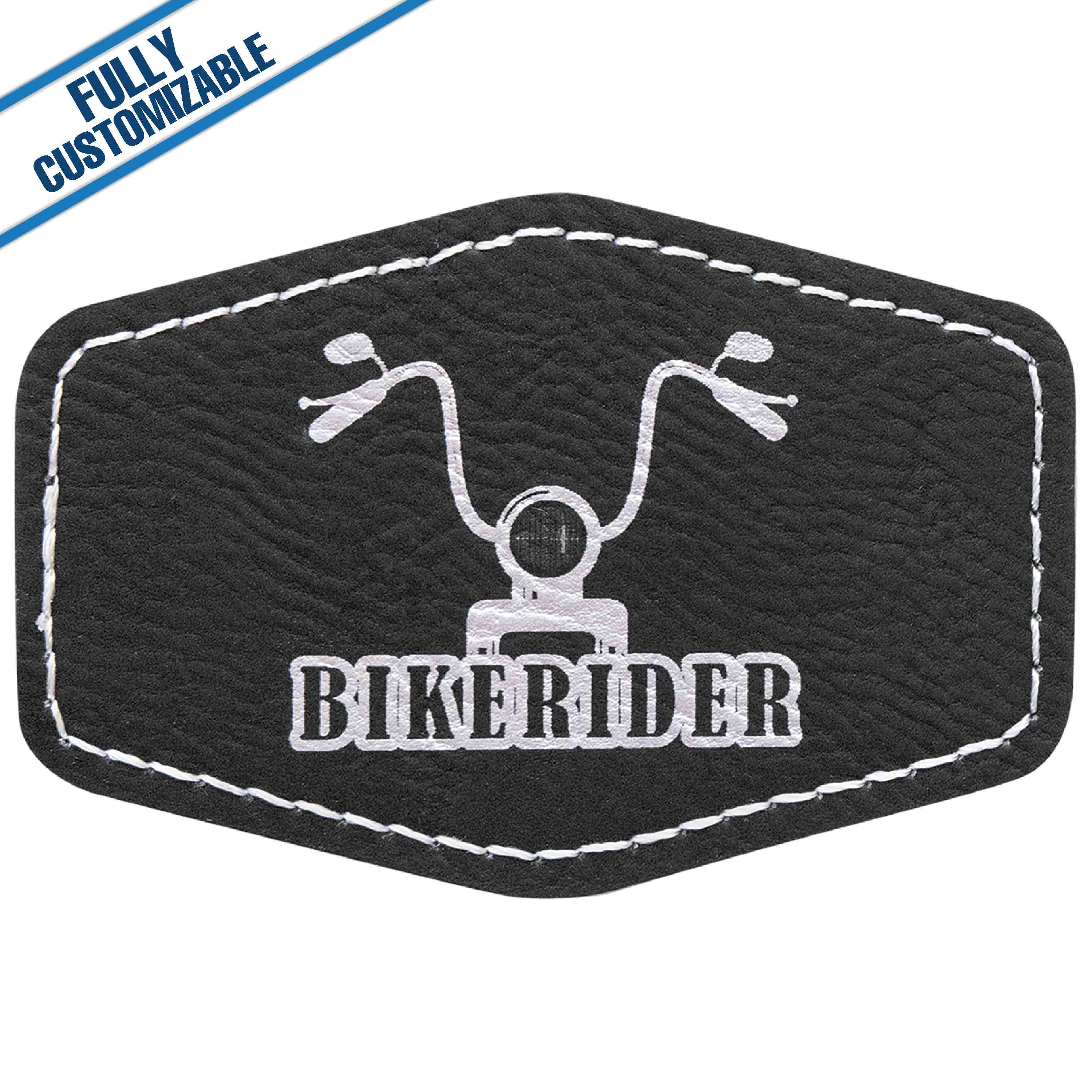 GiftWorksPlus - Wholesale Patch - Engraved Leatherette Hexagon Patch - Fully Customizable19