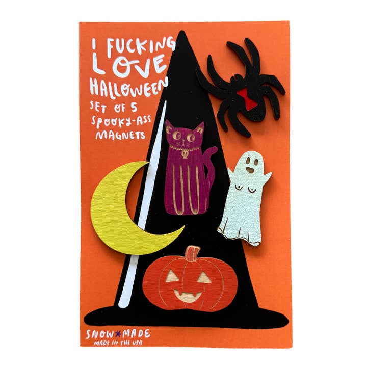 I F*cking Love Halloween - Set of 5 Magnets for wholesale by SnowMade