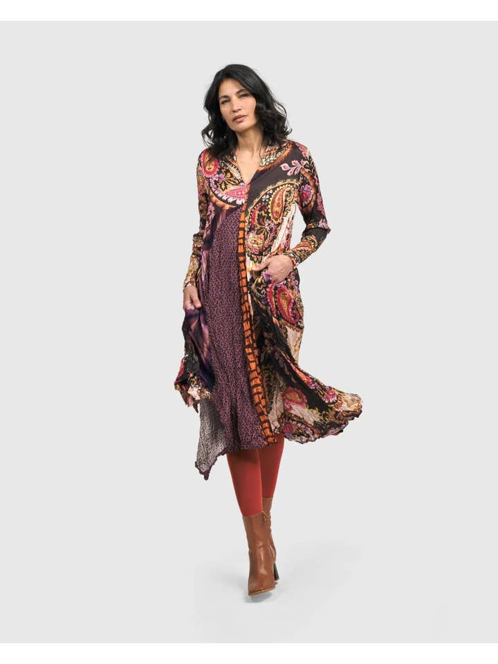 Lavinia Swing Dress, Paisley for wholesale on Faire