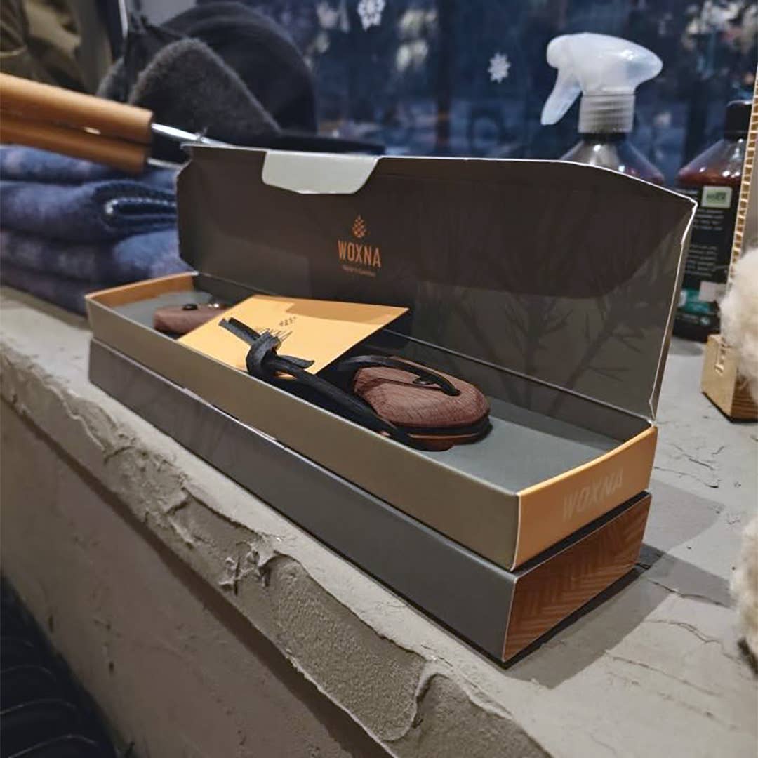 Woxna – wholesale Praktiskt verktyg – Hopfällbar såg i valnöt och rostfritt stål, 25 cm, present till män12