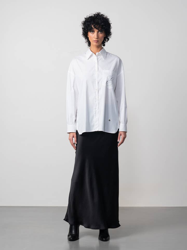 Etiem - Wholesale Skirt - Women's - Satin Midi Skirt6