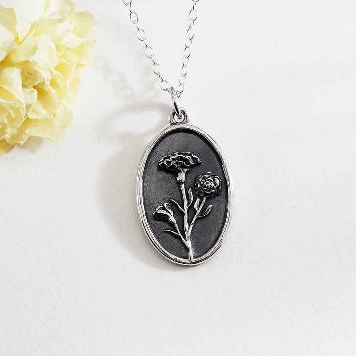 Nina Designs - Wholesale Pendant/Charm Necklace - Sterling Silver Birthflower Necklaces