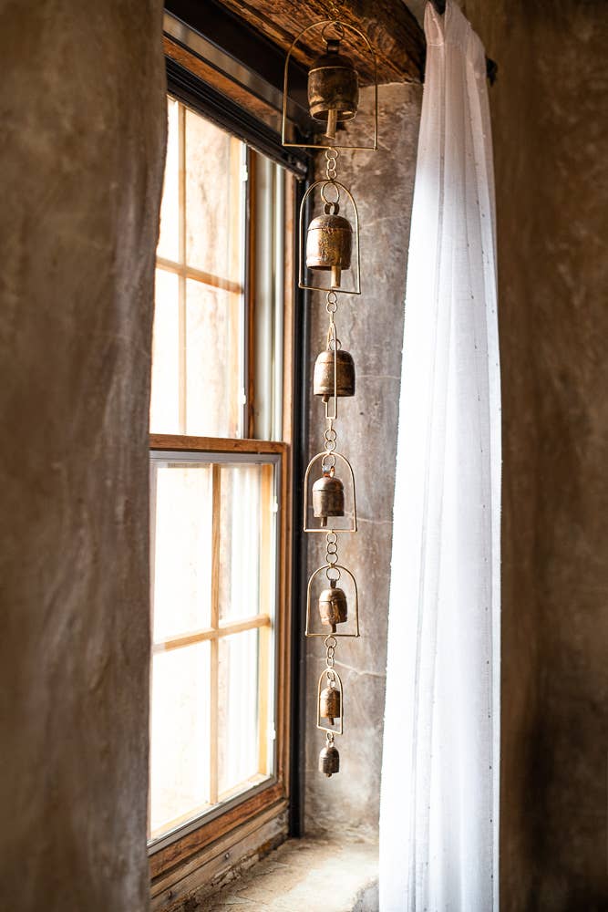 Indika – wholesale Vindspel – Vindspel med 7 handstämda brasenske klockor, trädgårdsvindspel3