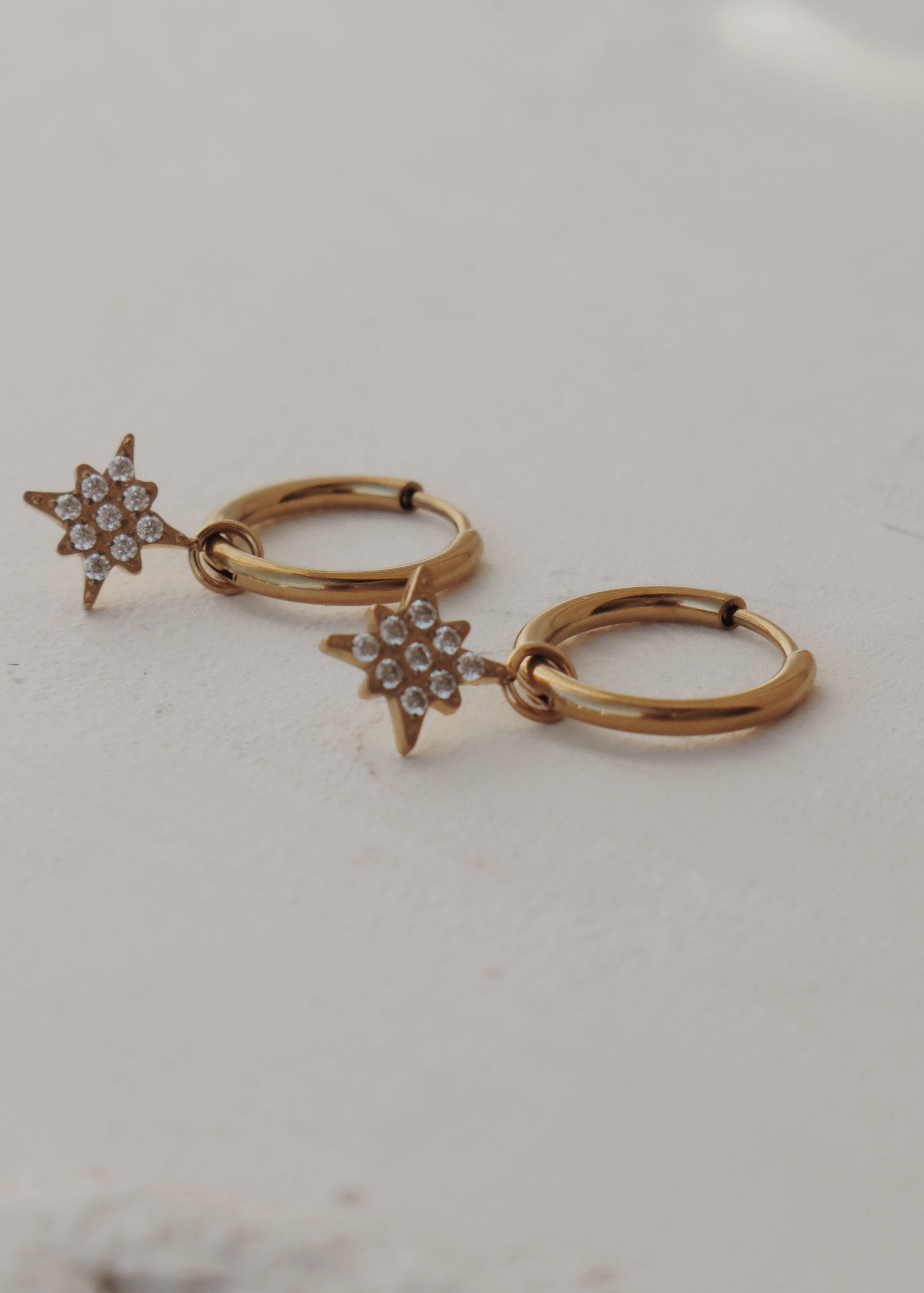 Olive Branch Jewelry & Co. - Wholesale Huggie Earrings - Starstruck Huggie Hoop Earrings2