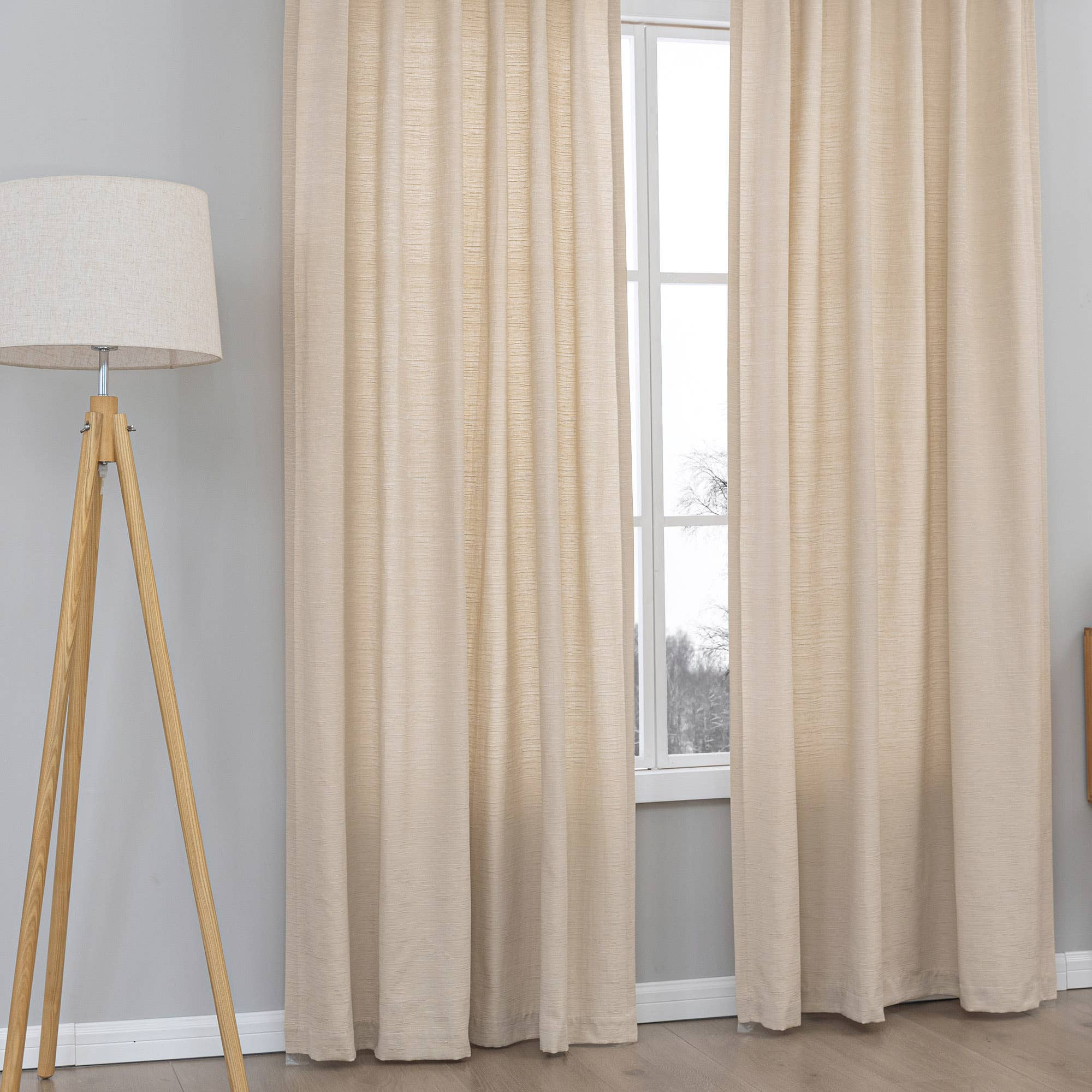 Awesome Home - Wholesale Curtain - Cotton Blend Light Filtering Back Tab Curtains (2 Panels)39