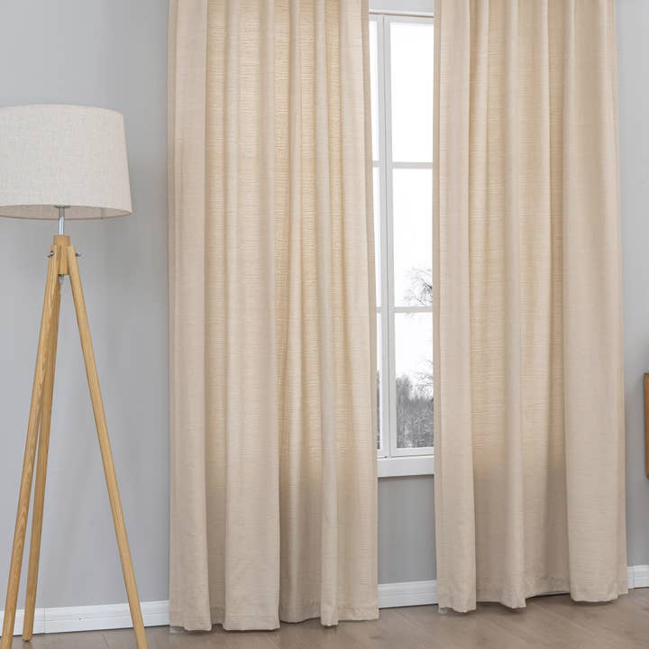Awesome Home - Wholesale Curtain - Cotton Blend Light Filtering Back Tab Curtains (2 Panels)39