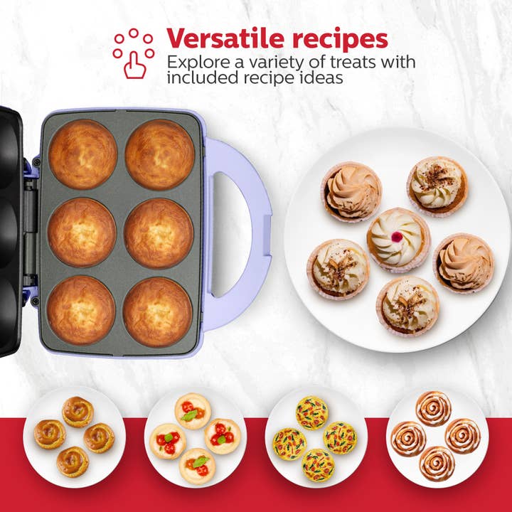 Holstein Housewares - Wholesale Kitchen Appliance - Holstein Housewares Cupcake Maker 6 Full Size Muffins7