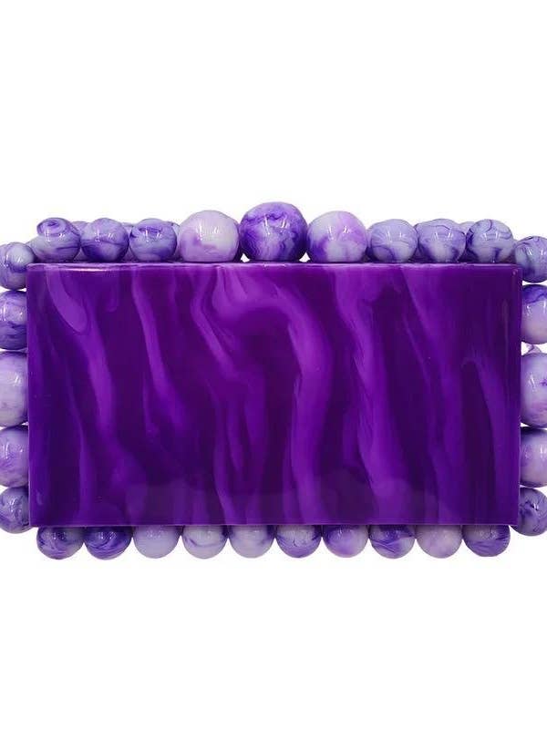 Daphne Clutch - Purple for wholesale by LINNY CO