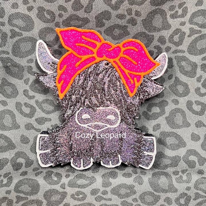 Cozy Leopard Boutique - Wholesale Car Freshener - Women's - Highland Cow Car Freshie2