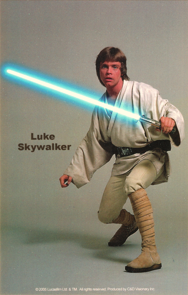 Square Deal Recordings & Supplies - Wholesale Sticker - Sticker - Star Wars - Luke Skywalker With Blue Lightsaber0