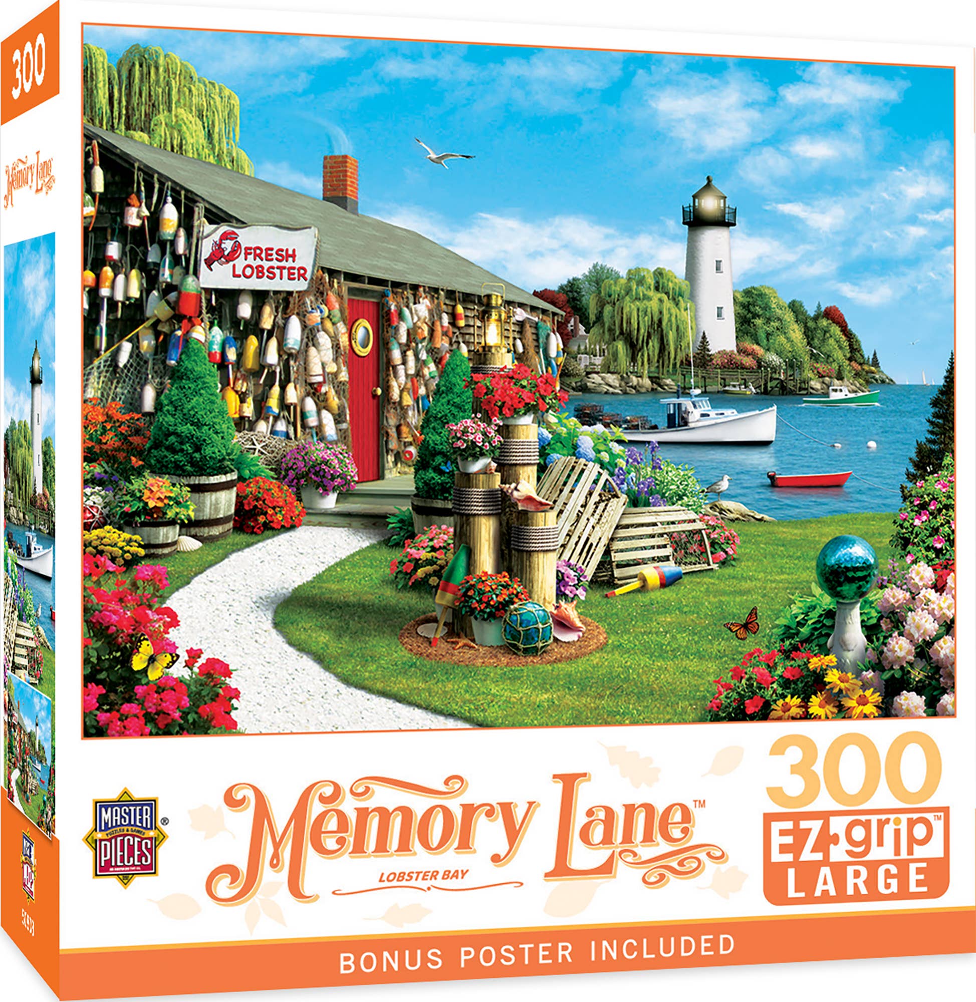 Masterpieces Puzzles - Vente Puzzle – adulte - Memory Lane - Casse-tête EZ Grip de 300 pièces Lobster Bay0