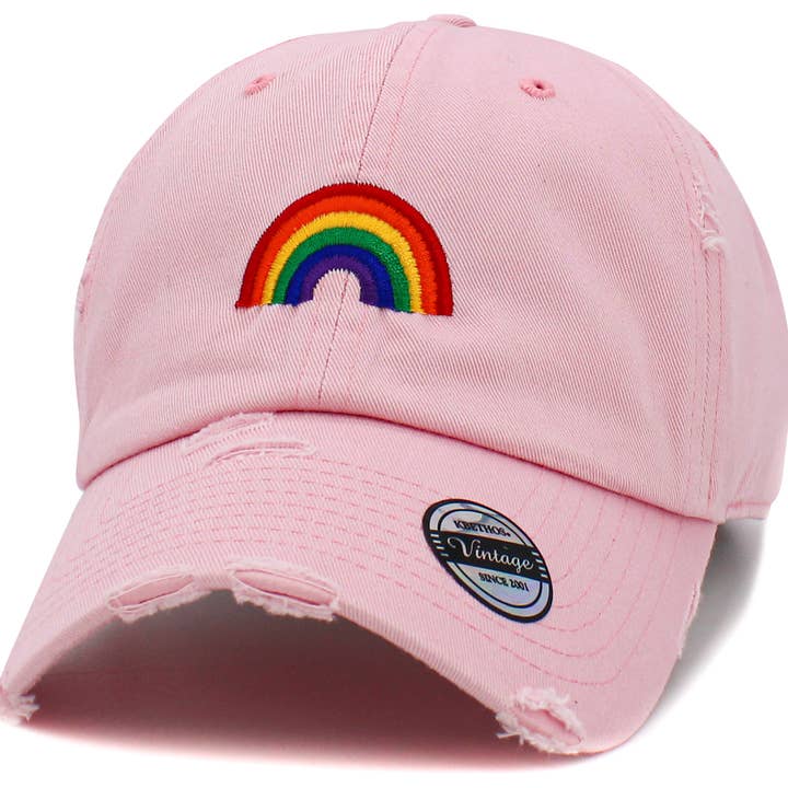 KBETHOS - Wholesale Baseball Cap - Unisex - Pride Rainbow Vintage Dad Hat8