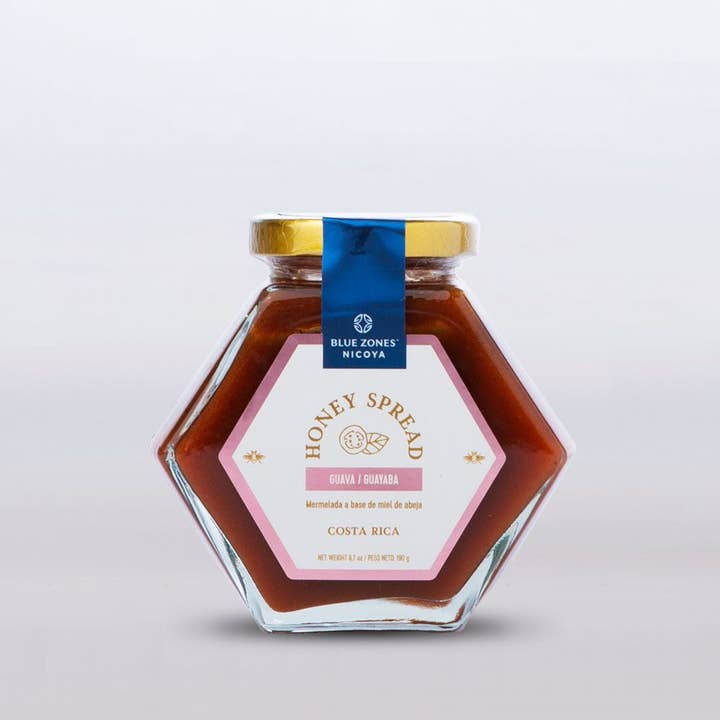 Tartinade au miel et à la goyave Blue Zones 190g/6,7 oz pour la vente par Blue Zones Nicoya