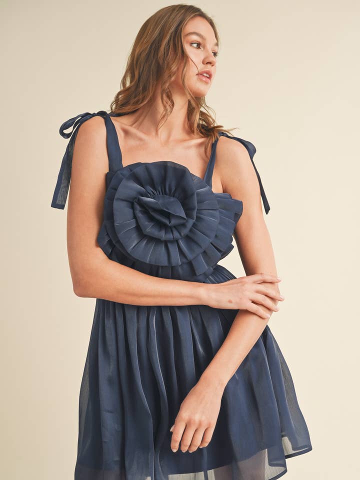 OVERSIZED ROSETTE MINI DRESS MDR2988 for wholesale by &MERCI