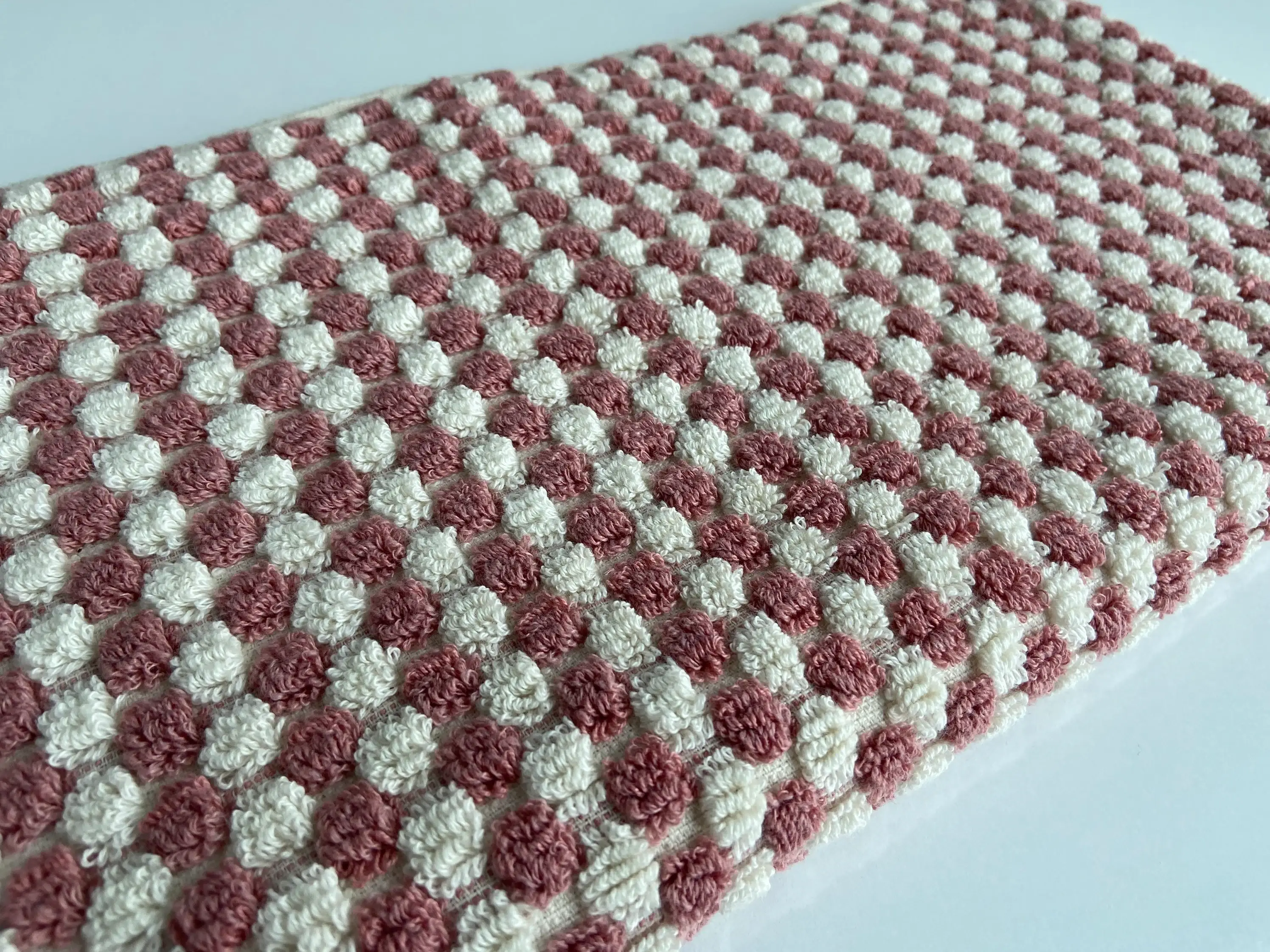 YURTLUS – Großhandel Händehandtücher – Organic Bubble Series — Handtuch 18x 37, weiches, dickes Handtuch, Küchentuch — Rose6