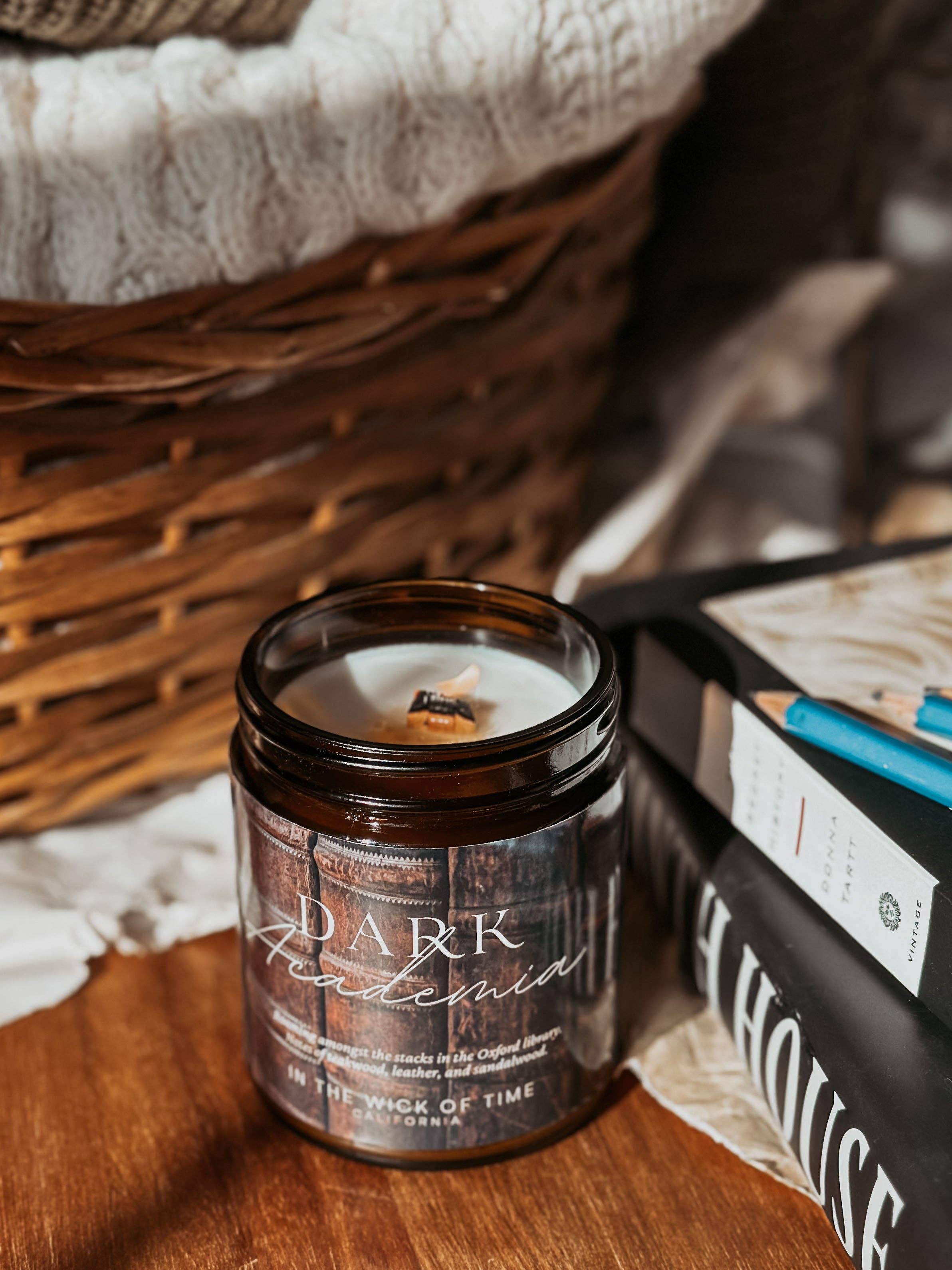 In the Wick of Time - Wholesale Jar/Filled Candle - Dark Academia Candle3