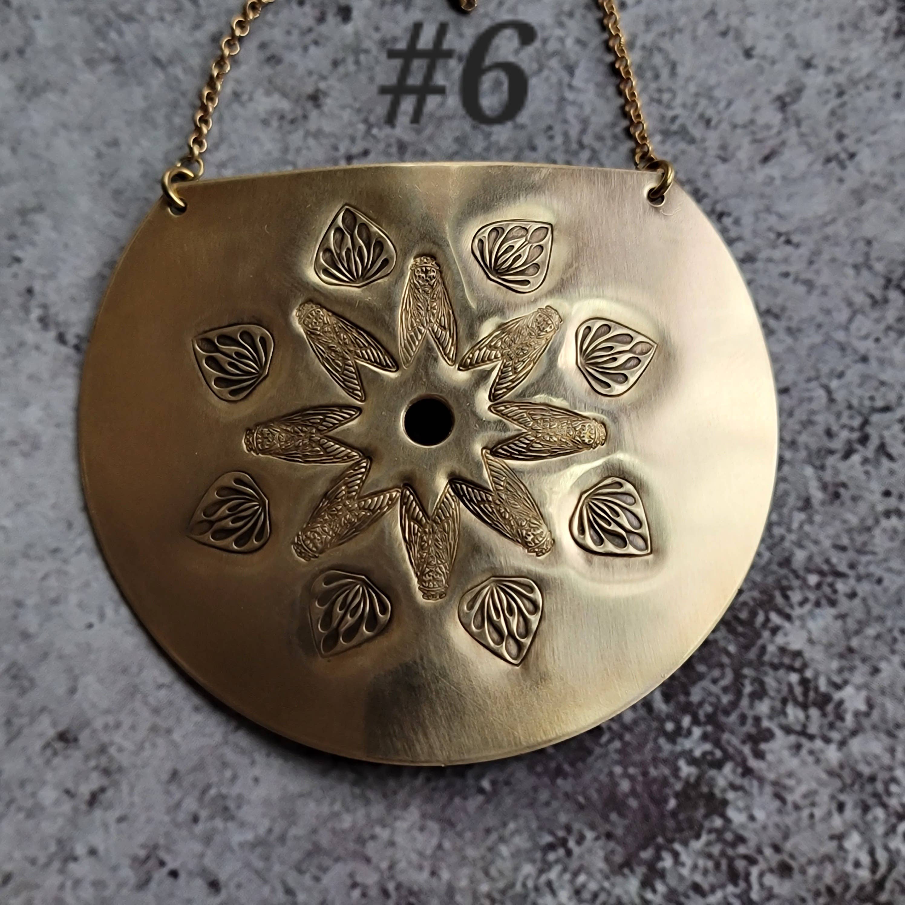 Verdilune – Engroshandel Halskæde med vedhæng – Mandala stemplet messing halskæde9