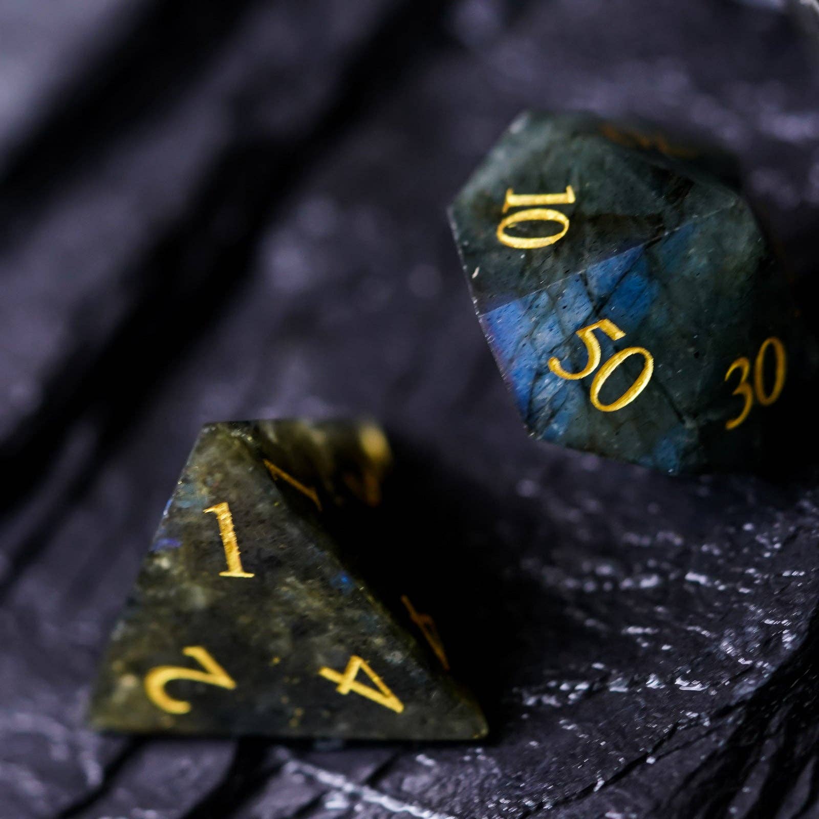 Geek Therapeutics - Wholesale Dice - Labradorite Gemstone Dice Set5