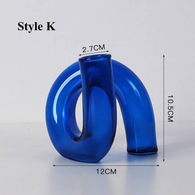IVORE.GROUP (We cover All Import duty) - Wholesale Candle Holder - Blue Glass Candlestick Holder10