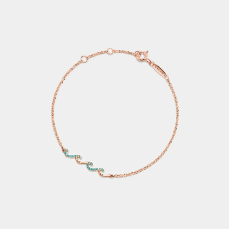 Perimade & Co. LLC - Wholesale Anklet - Ocean Wave Sea Beach Charm Anklet in 925 Sterling Silver2