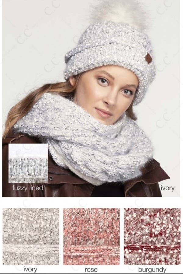 Suzie Q USA - Wholesale Beanie - Dames - Wimper Confetti garen gebreide pom beanie5