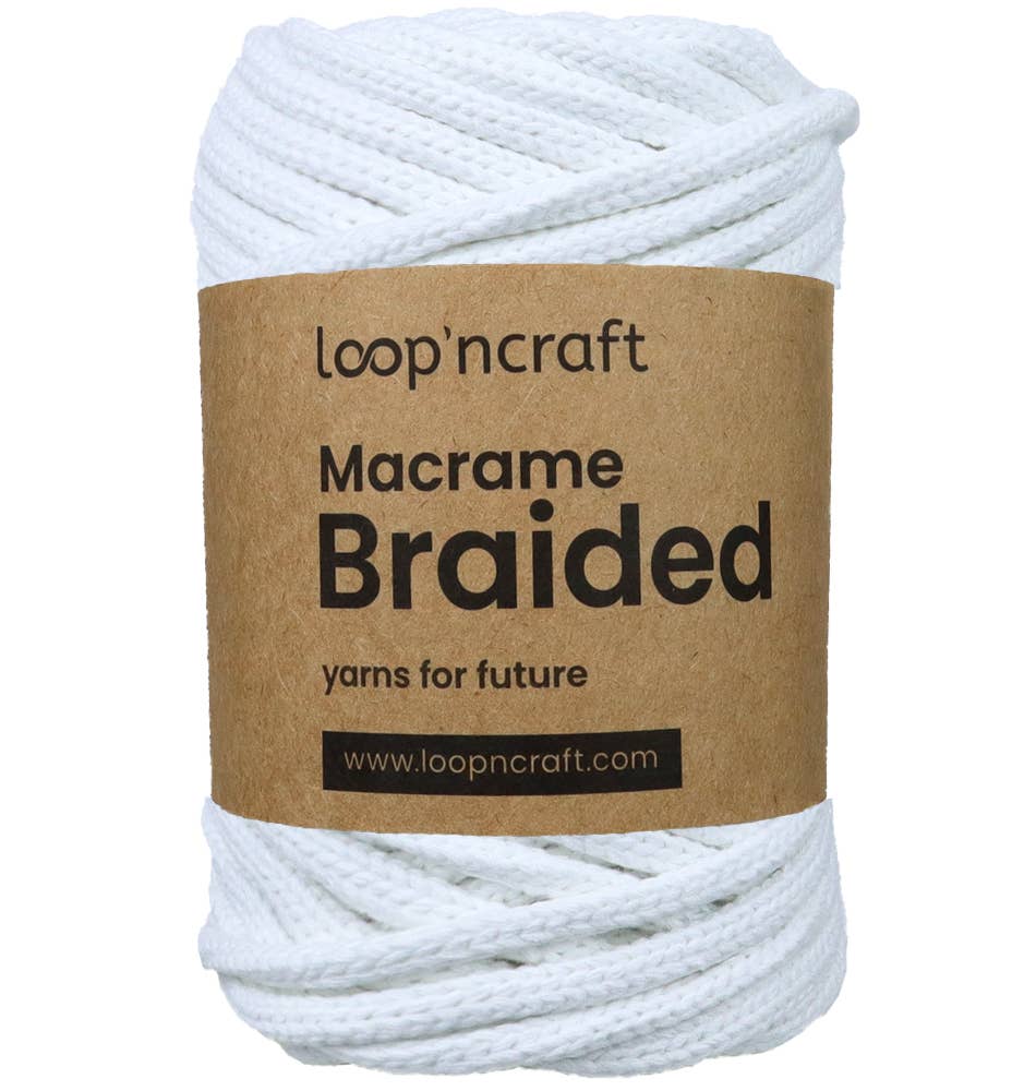 Loop'ncraft – Großhandel Garn – Loop'ncraft Macrame Geflochten 6 mm, Makramee Garn5
